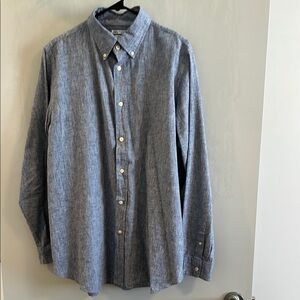 Zara Blue Casual Button Down Shirt